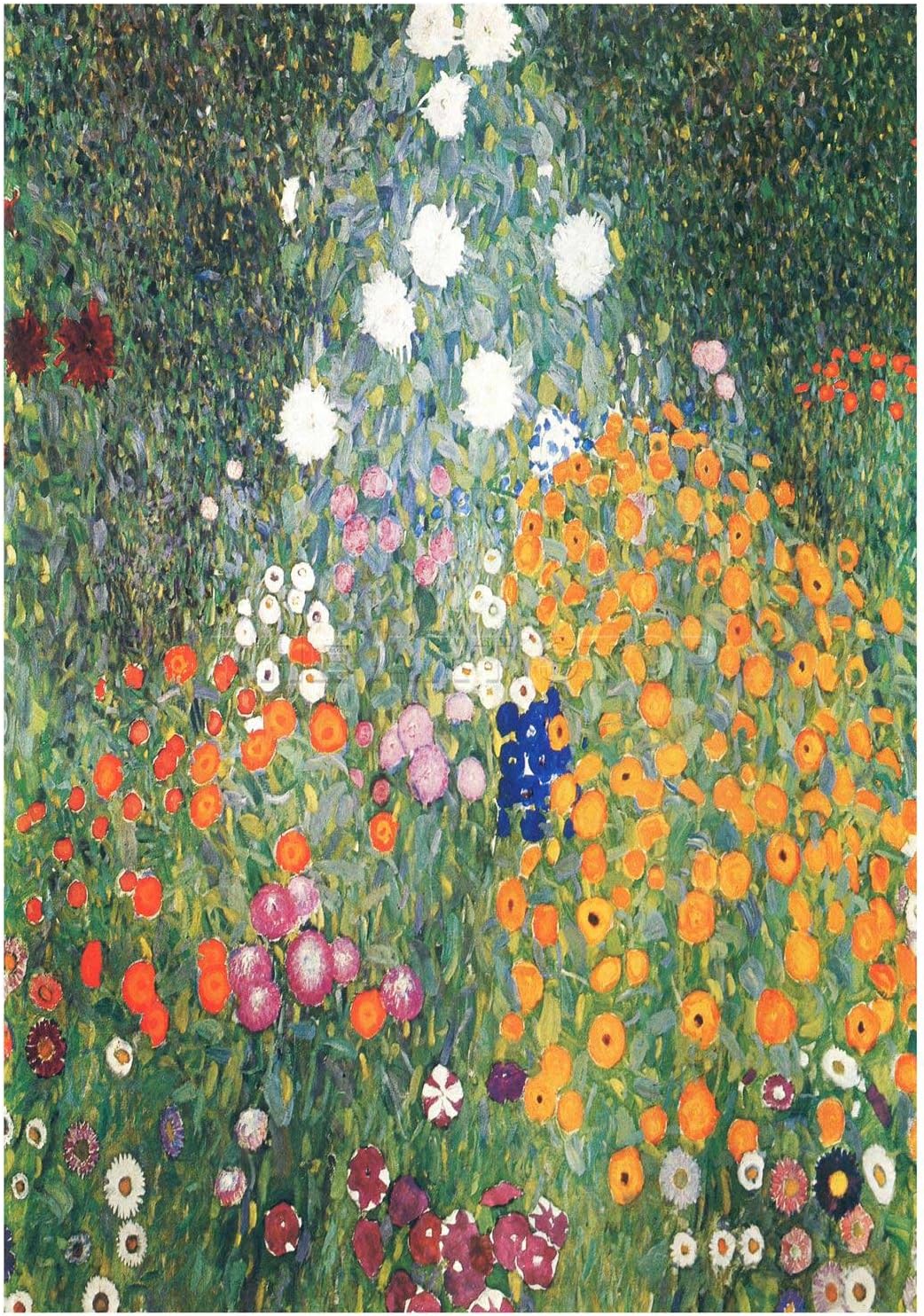 Wee Blue Coo Gustav Klimt Flower Garden 1907 Old Master Painting Art Wee Blue Coo Gustav Klimt Flower Garden 1907 Old Master Painting Art