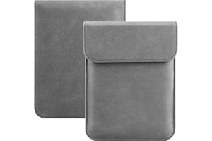 HoYiXi Sleeve Case for 6.8" E-Reader Compatible Paperwhite 11th 2024-2021/Paperwhite Signature Edition 2024-2021 Sleeve Bag Pouch Cover for 6-6.8'' Kobo/Tolino/Pocketbook 6-inch ebook Reader,Grey