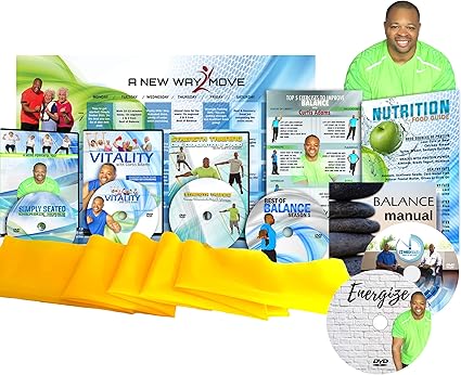 Amazon Com Premium Senior Exercise Dvd System 5 Dvds Resistance Band Balance Exercises Nutrition Guide Bonus Gift All Exercise For Seniors Are Show Both Standing And Setated In