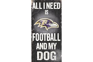 Fan Creations N0640 Baltimore Ravens Football and My Dog Sign
