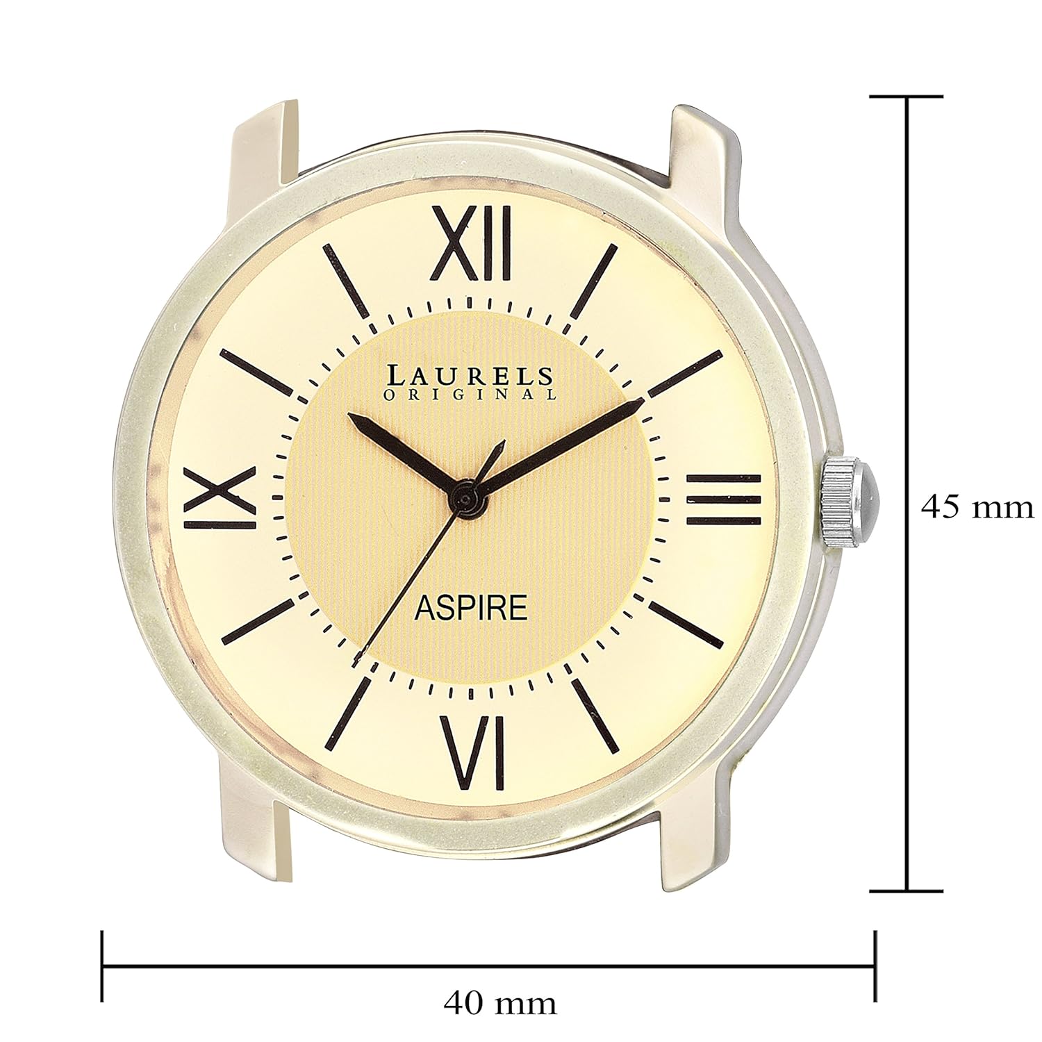 laurels aspire ivory dial men's watch - lo-asp-101