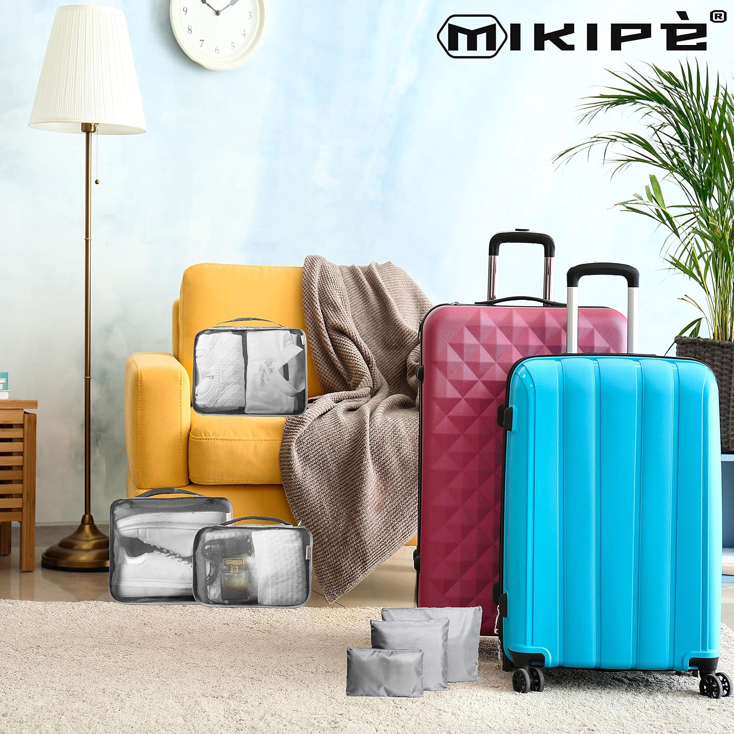 Valigeria Traspiranti Lavabili Atossici Mikipè® Set 6 Organizer Valigie  Borsa da Viaggio Blu Packing Cube Travel Bag Sacchetti Impermeabili  Divisori Valigia Porta Scarpe urban-earth.co.uk