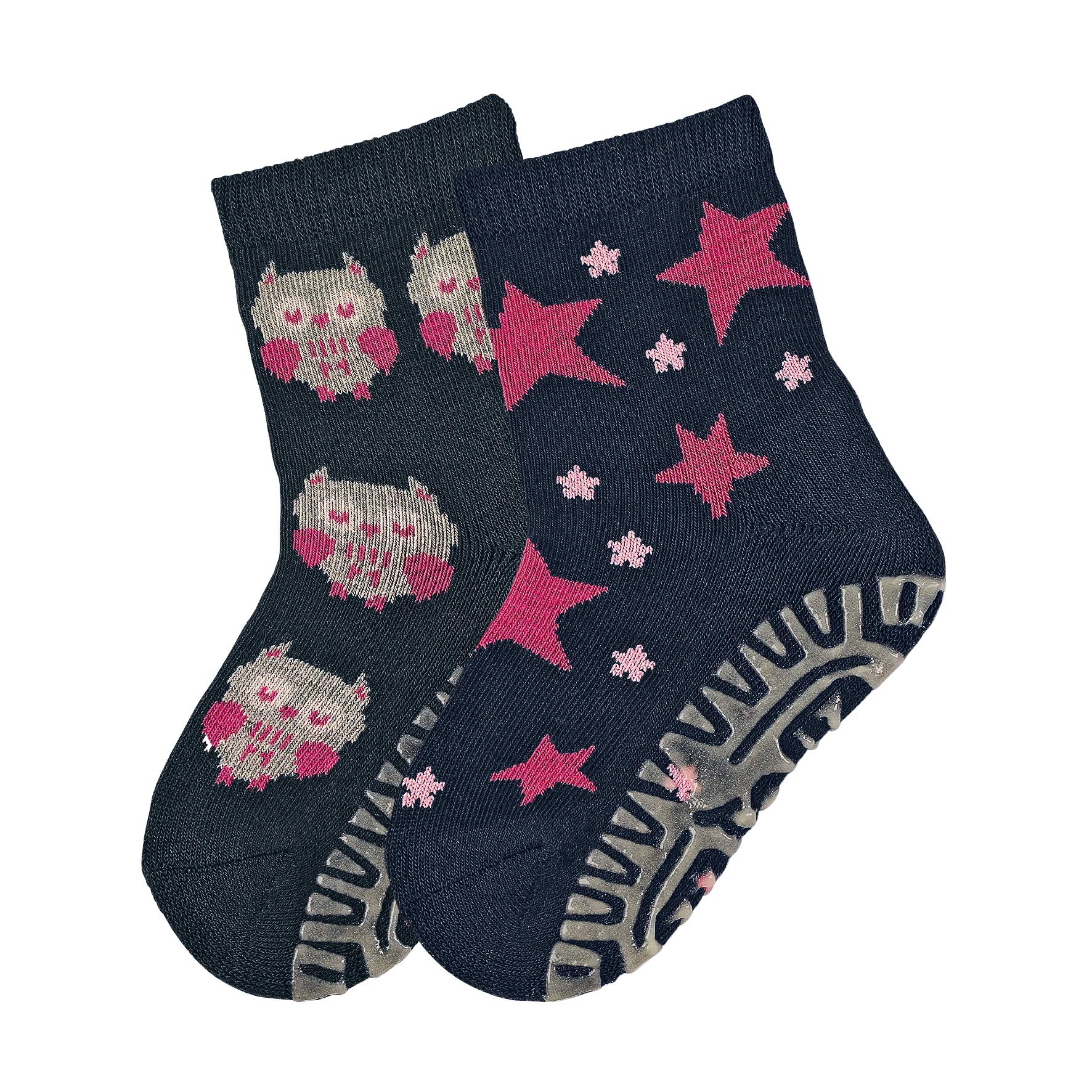 Sterntaler Baby Boys FLI Air Dp Eule/Sterne Calf Socks, Blue (Marine 300), One (Size: 18)