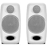 IK Multimedia iLoud Micro Monitor White 50 watt Portable Wireless Bluetooth Studio Reference Monitors, Dual Speakers for Music Production, Mixing, Mastering, Composing, producing and DJs