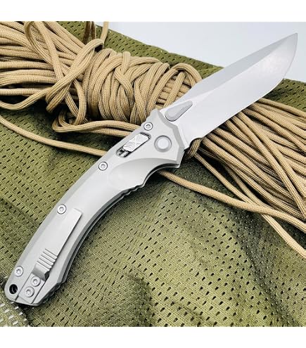 TWO SUN TS21 Pocket Knife | D2 Steel Blade, Titanium Handle, Drop