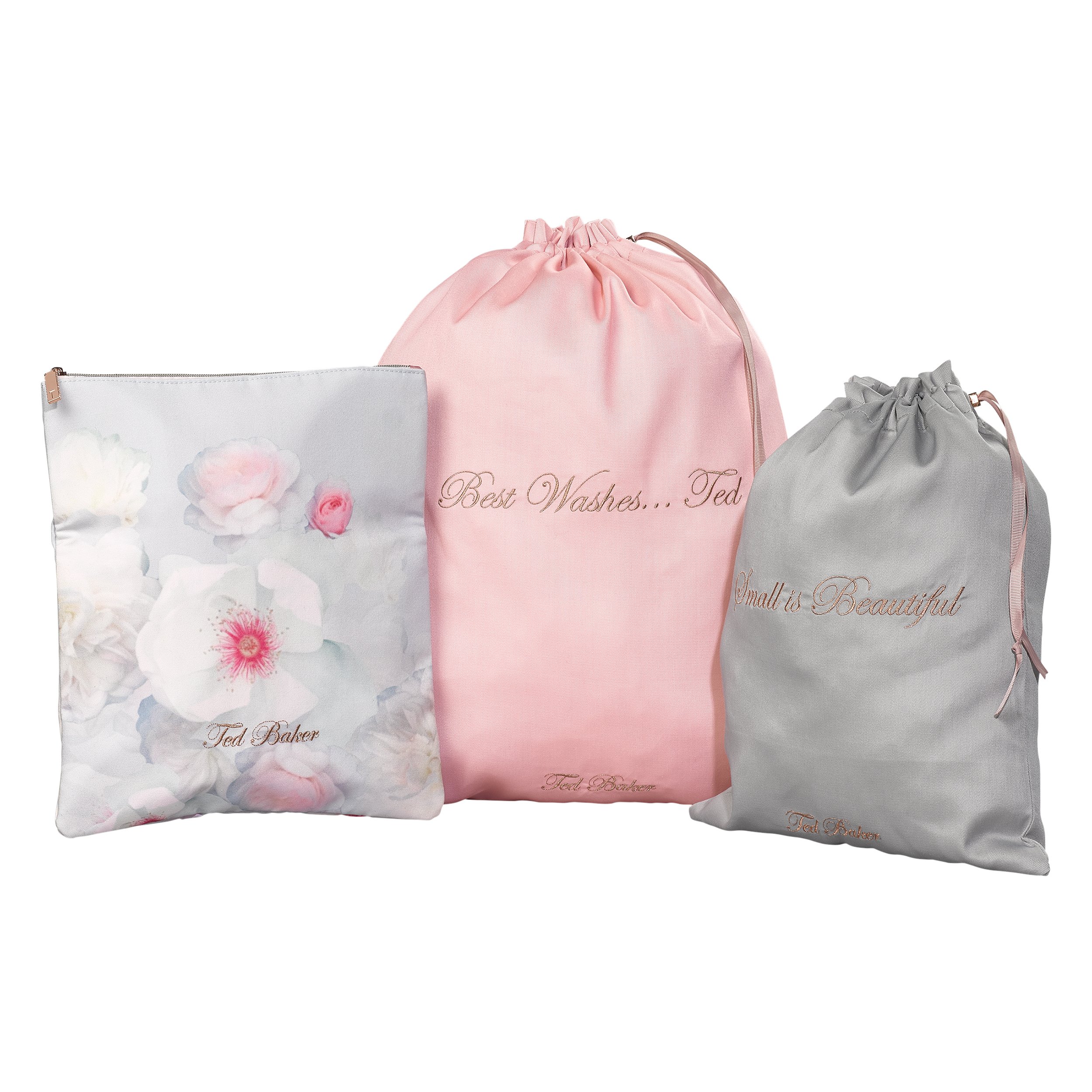 ted baker grey and pink purse