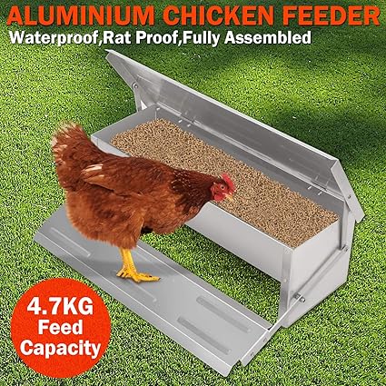 Amazon Com Fidgetfidget Chicken Feeder Automatic Auto Treadle