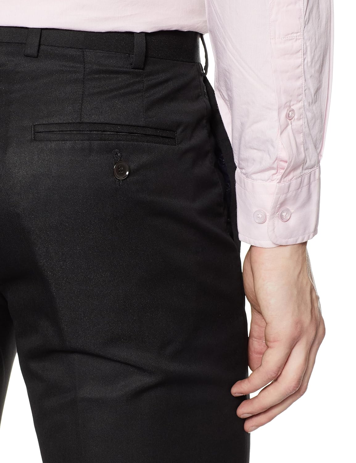 raymond men's relaxed fit formal trousers