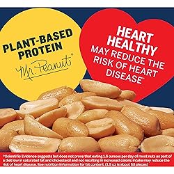 PLANTERS Salted Cocktail Peanuts, Plant-Based