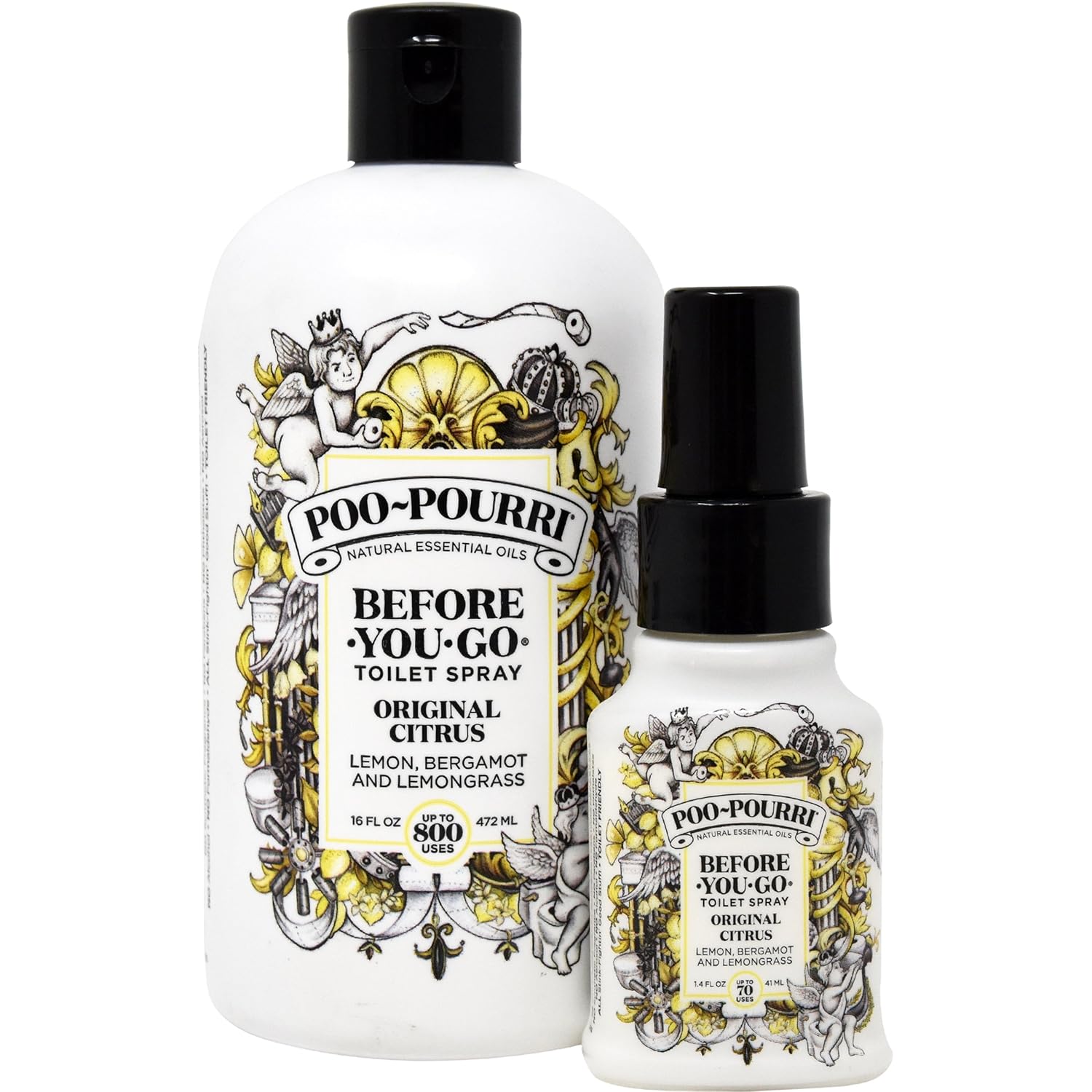 Poo Pourri Original 16Ounce Refill Bottle and 1.4Ounce eBay
