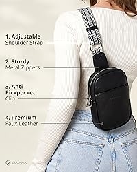 Vantamo Sling Bag for Women 29"-52" Adjustable