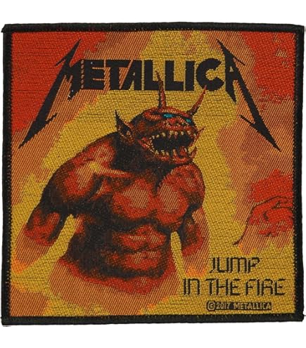 Metallica Standard Patch: Jump In The Fire (loose) : Clothing, Shoes & Jewelry - Foto 5