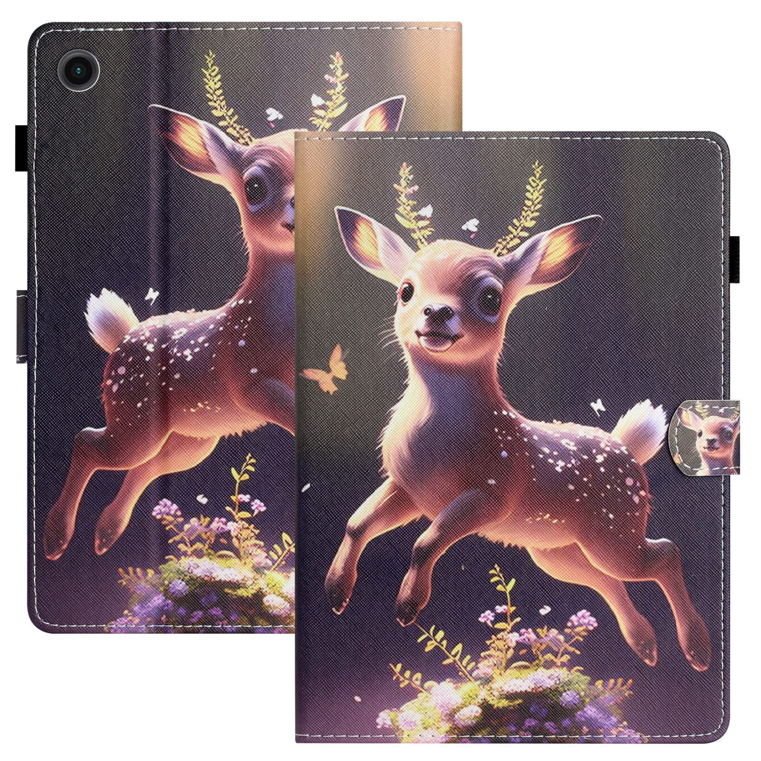 Rosbtib Case for Lenovo Tab M10 3rd Gen TB-328FU/ TB-328XU 10.1 Inch (Not for M10 2019), Flip Cover with Magnetic Support Function PU Leather Tablet Cover Lenovo Tab M10 2022 - Fawn