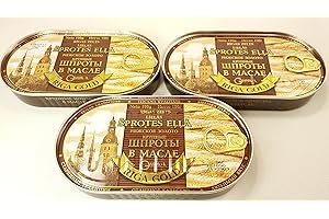 RIGA GOLD Shproti, Sprats in Oil, 190gr (Pack 3)