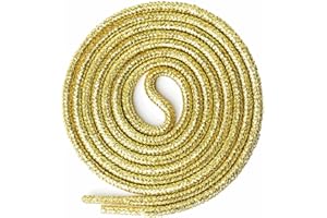 Olukssck 2 Pairs Glitter Metallic Shiny Shoe Laces, Round Sequin Shoelaces Shoestrings for Sneakers Boots