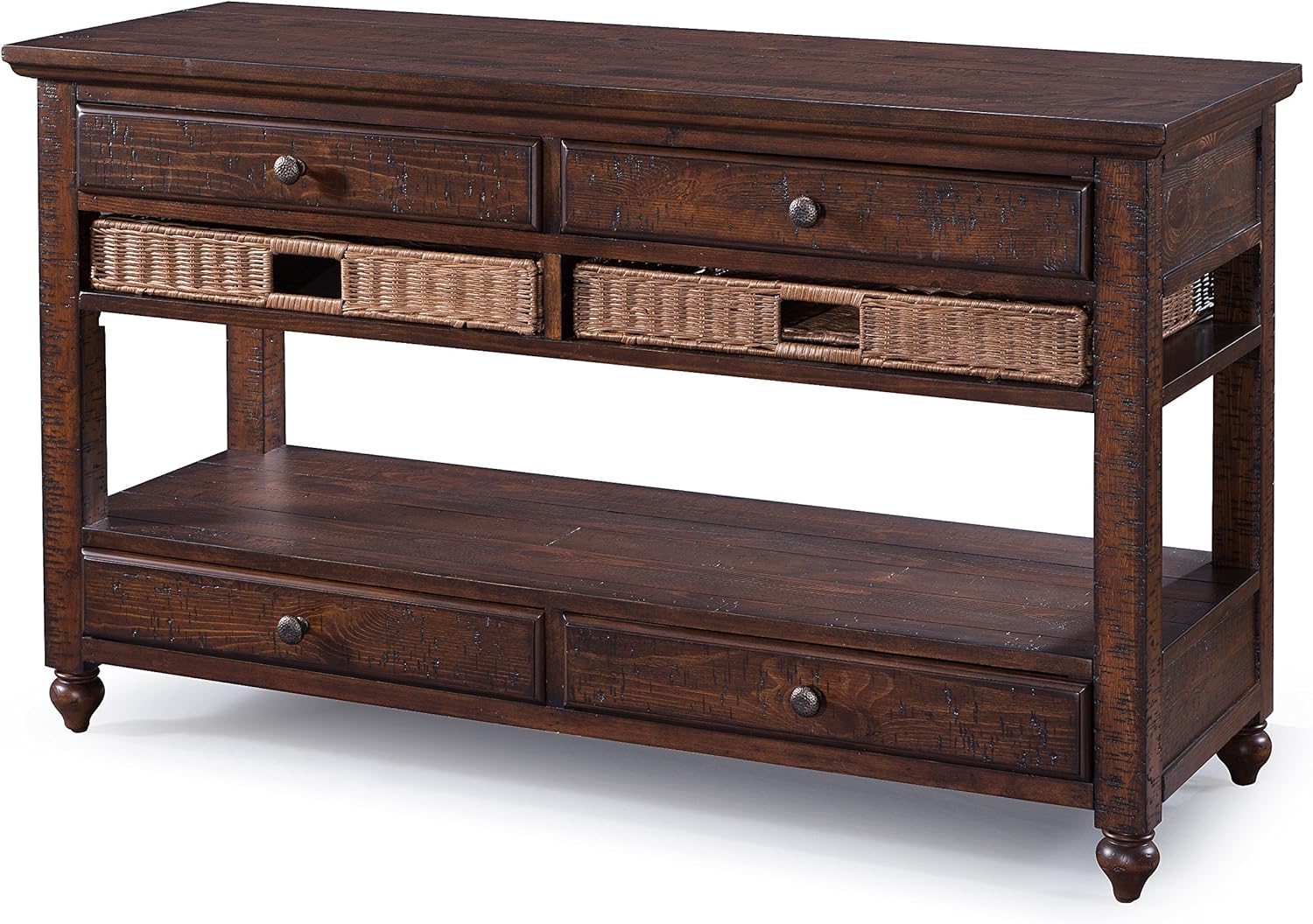 Amazon Com Magnussen T3521 Cottage Lane Casual Distressed Coffee