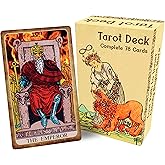 Witchy Cauldron Tarot Cards with Guidebook – Classic 78 Card Rider Waite Smith Tarot Deck – Beginner Friendly Tarot Cards Deck – Standard Size, Durable Matte Finish, Vibrant Artwork
