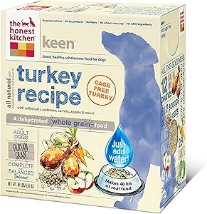 Honest Kitchen Keen: Turkey and Whole Grain Dog Food 10 Pound