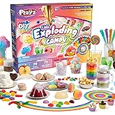 Playz Edible Exploding Candy Making Kit for Kids Age 8-12, 29+ Fun Science | Experiments kit DIY Explosive Chemistry kit for kids Rock, Gummy Chocolate, hard candy maker STEM Toys/gift for Girls &amp; Boys