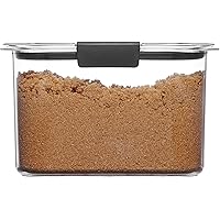 Rubbermaid Container, BPA-Free Plastic, Brilliance Pantry Airtight Food Storage, Open Stock, Brown Sugar (7.8 Cup)