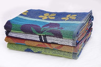 Terry Beach Towel And Hotel Pool Towel 30 X 60 Inches 4 Pack Assorted Designs
