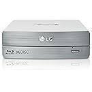 LG BE16NU50 Blu-Ray RW -  Unidad de disco óptico (Blu-Ray DVD + RW), color plata/blanco