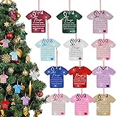 12 Pcs Nurse Christmas Ornament Nursing Christmas Tree Ornament with Hook and Ribbon Assorted Color Nurse Uniform Xmas Keepsake for Doctor Practitioner Health Worker Medical Appreciation Gift