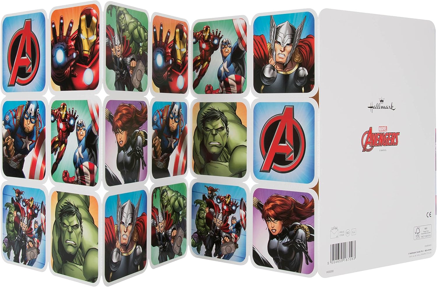 Hallmark 4th Birthday Card, MARVEL Superheroes, With Activity, Blue, Multicolor, 15.9 x 22.8 cm - Image 4