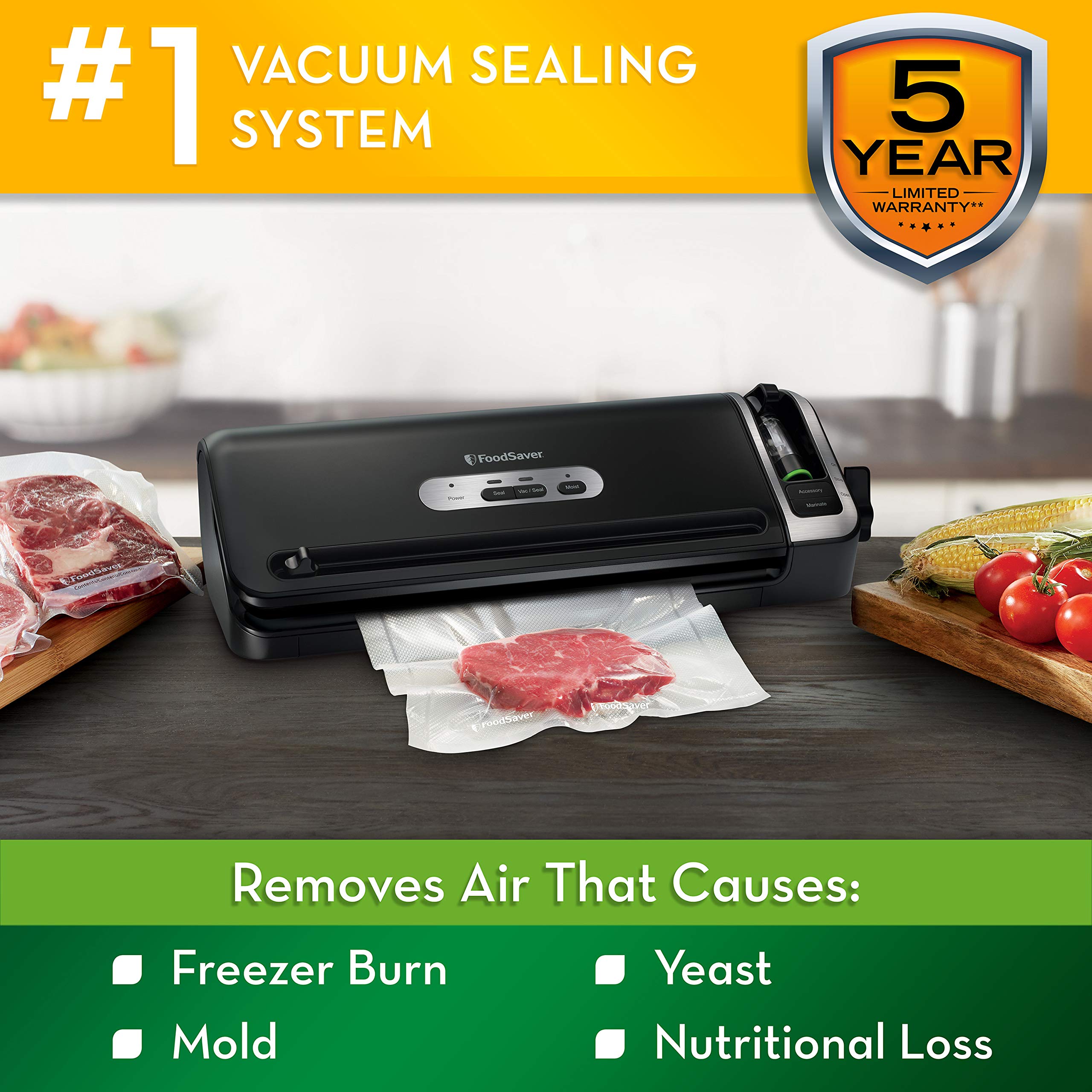 FoodSaver FM3920ECR 2in1 Manual Operation Vacuum Sealing System for