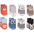 Little Me 8-Pack Baby Socks, Animal Charter Themed, 0-12 Months