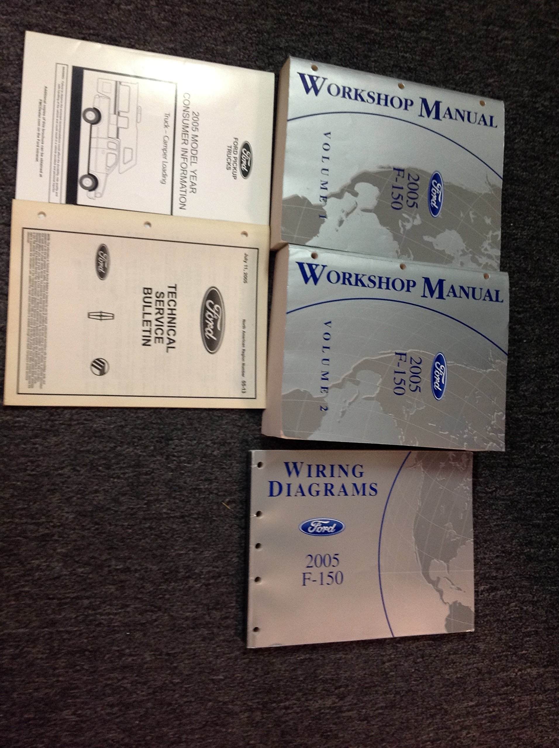2005 Ford F-150 F150 Truck Service Shop Repair Workshop Manual Set W EWD +  Tech Paperback – 2005