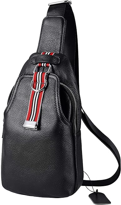 leather sling backpack women's
