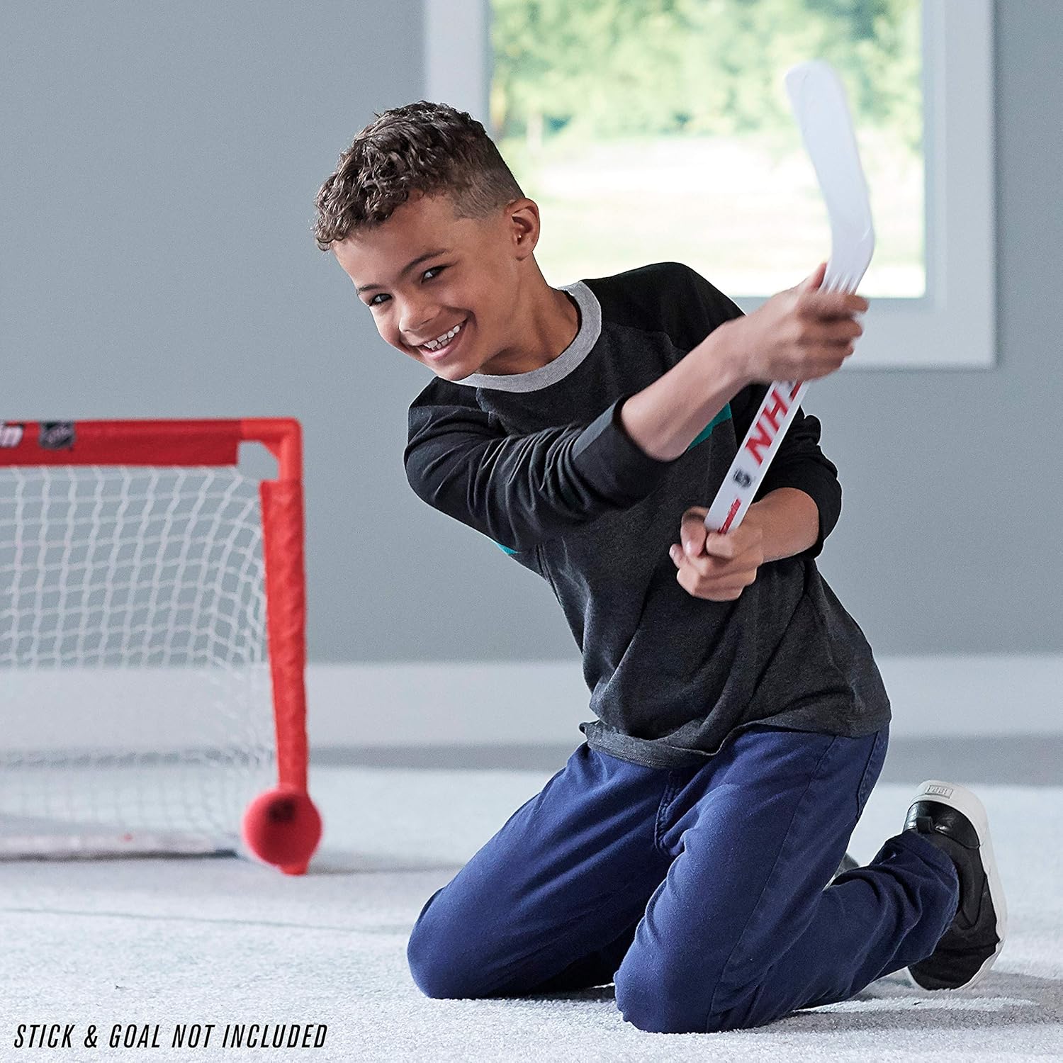 Franklin Sports Knee Hockey Balls - Indoor Mini Foam Hockey Balls for Kids - 12 Soft Foam Hockey Balls - Assorted Colors - Drawstring Bag: Sports & Outdoors