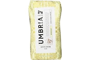CAFFÈ UMBRIA Caffe Umbria Fresh Seattle Whole Bean Roasted Coffee, Gusto Crema Blend Medium Roast, 12 oz. Bag