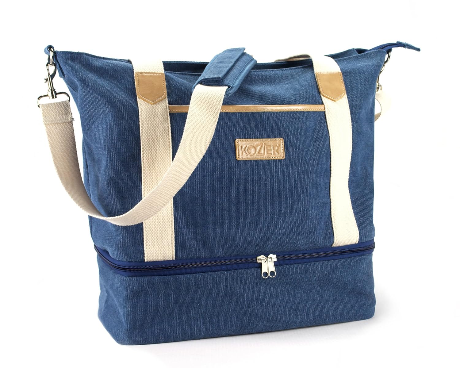 Kozier Women's Stylish Canvas Travel Tote Bag, Overnight Duffle Carry