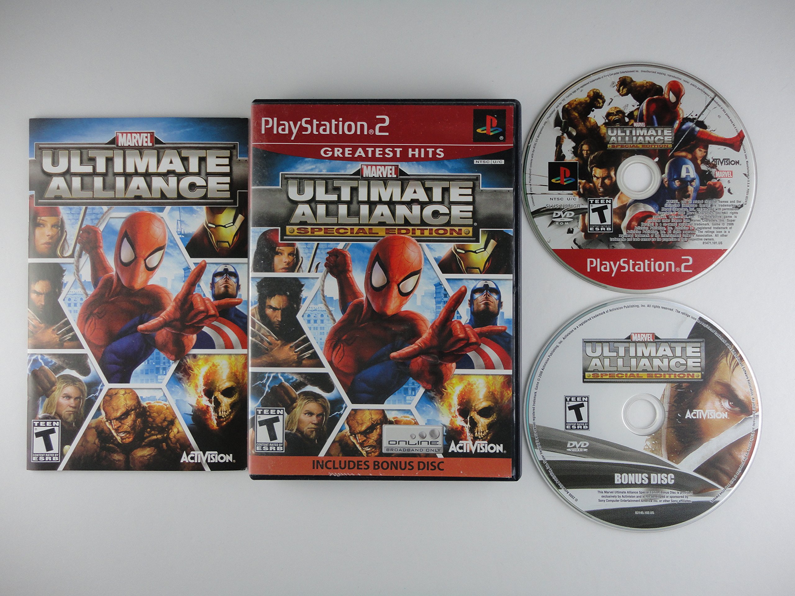 Marvel Ultimate Alliance Special Edition includes Bonus Disc for Playstation 2 (Renewed)