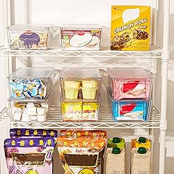 Vtopmart 4pcs Clear Organizers and Storage Bins