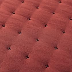 WDCOZY Burnt Orange Twin Size Quilt Bedding Sets
