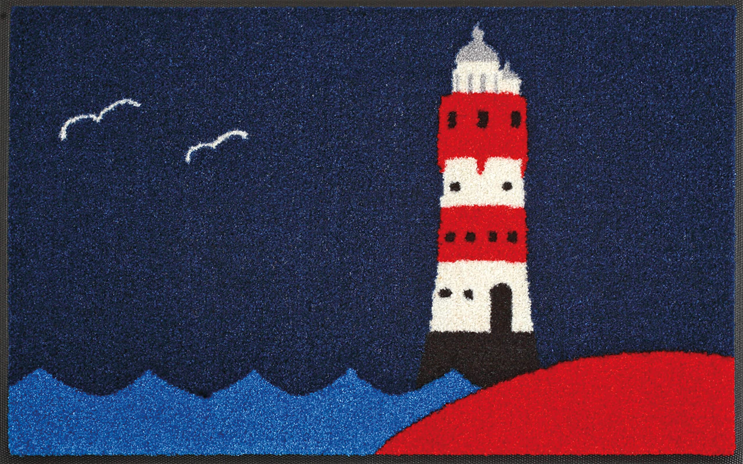 Wash + Dry 008590 Door Mat 50 x 75 cm Lighthouse Motif