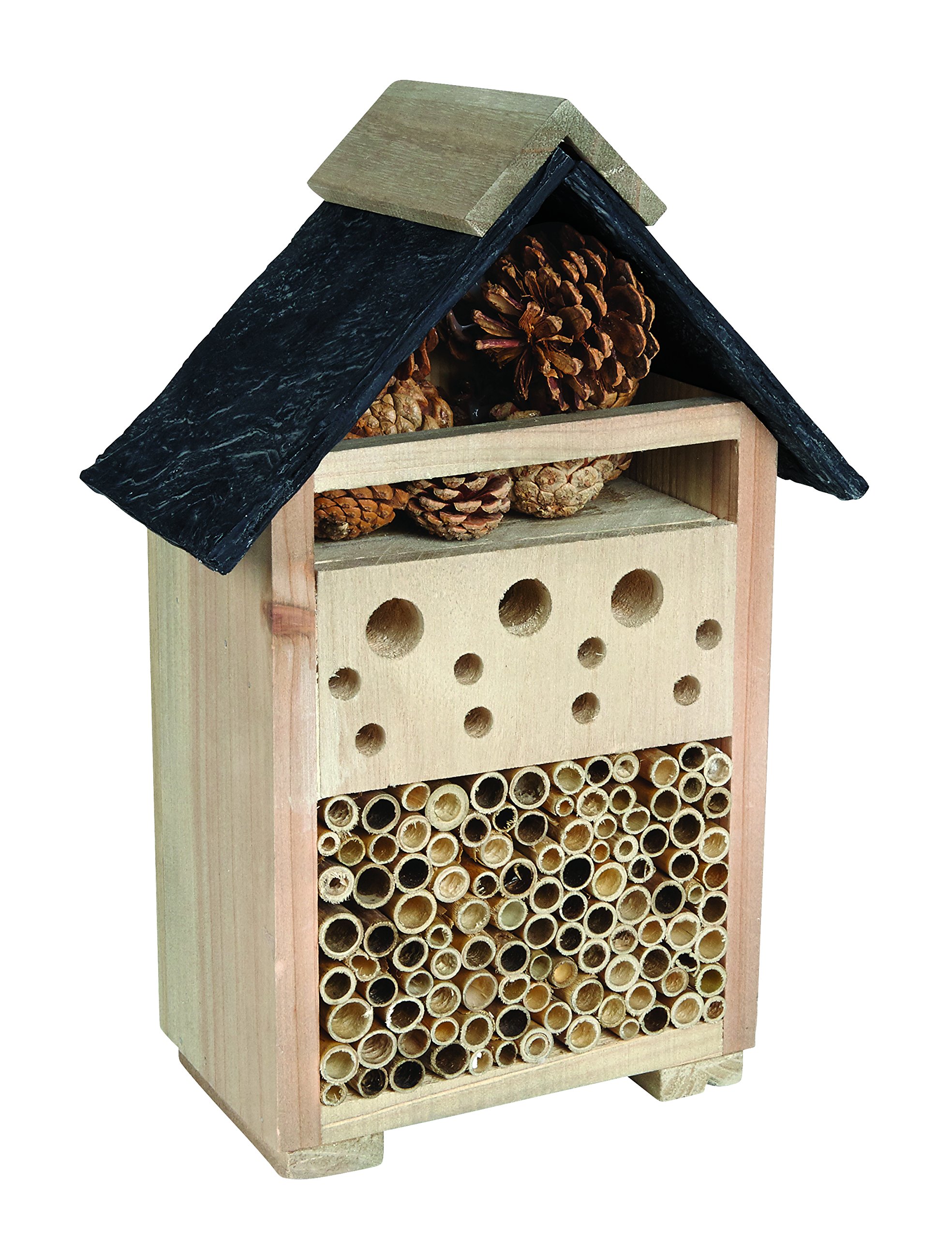 Gardman AE60011 Ernest Charles Bee and Bug House, Natural, 18 x 18 x 6 cm