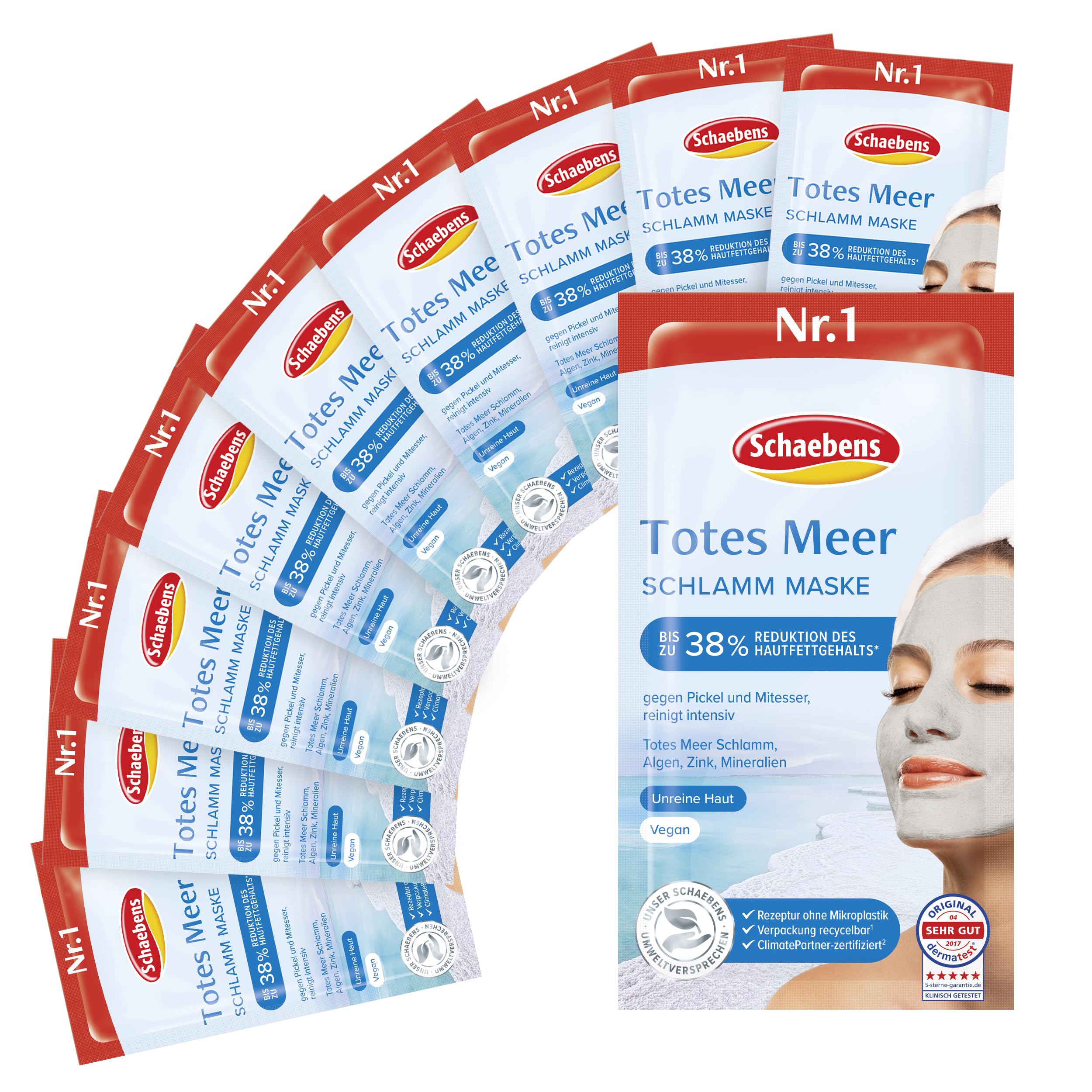 Schaebens Dead Sea Mask 10 x 15ml Cleaning