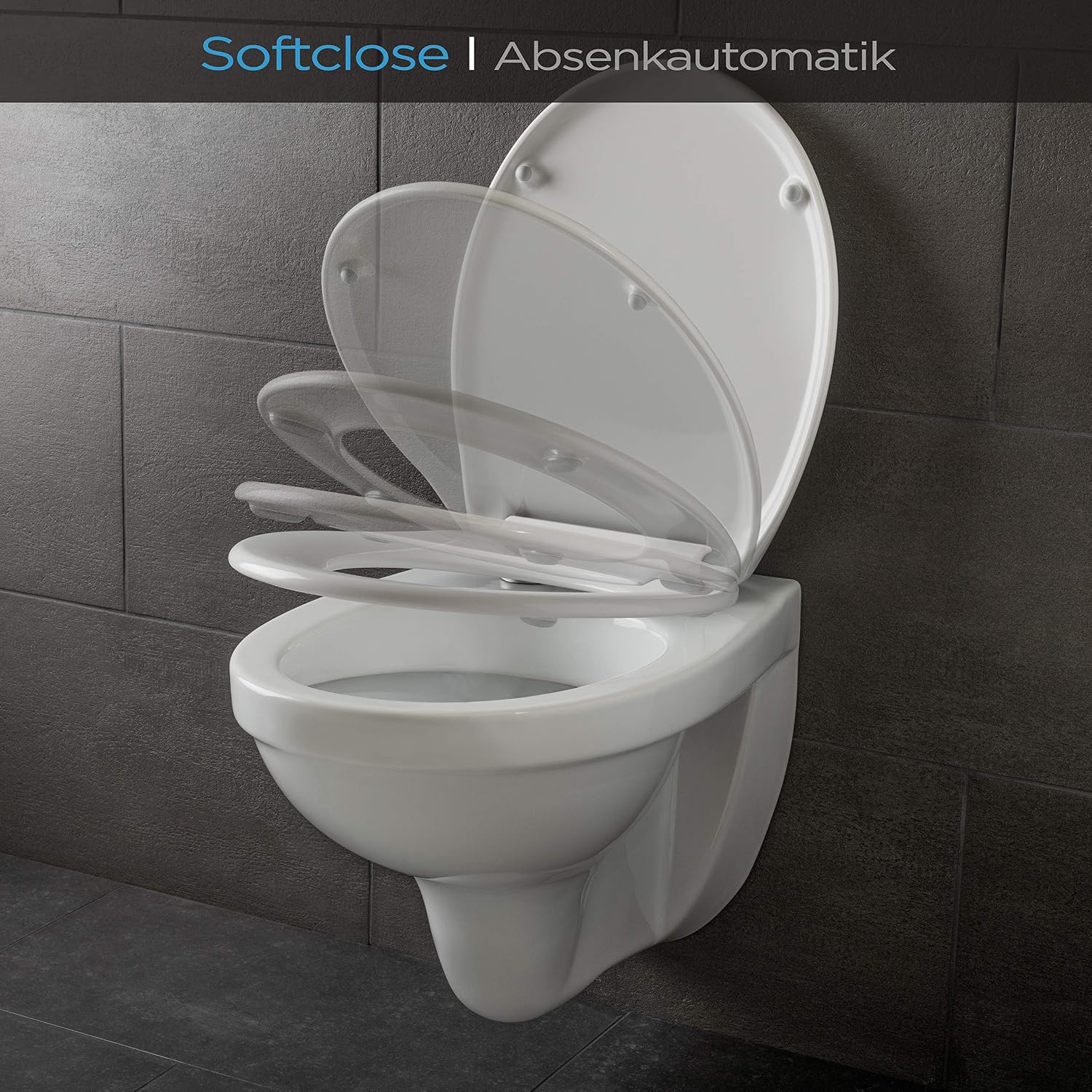 Dombach Celesto Premium Toilet Seat with Soft-Close Mechanism, Antibacterial, Removable Toilet Seat with Soft-Close Mechanism - Image 5