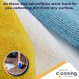 Discounted Cleaning Supplies Microfibre Cloth 40x40cm Pack of 20 White view 5