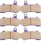 ECCPP Brake Pads for FLHTCU Ultra Classic Electra Glide 2008-2022 | FLHR Road King FLHX Street Glide 2008-2022 Carbon Fiber Front and Rear Braking Kits