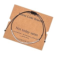 JoycuFF Morse Code Bracelets for Women Gifts for
