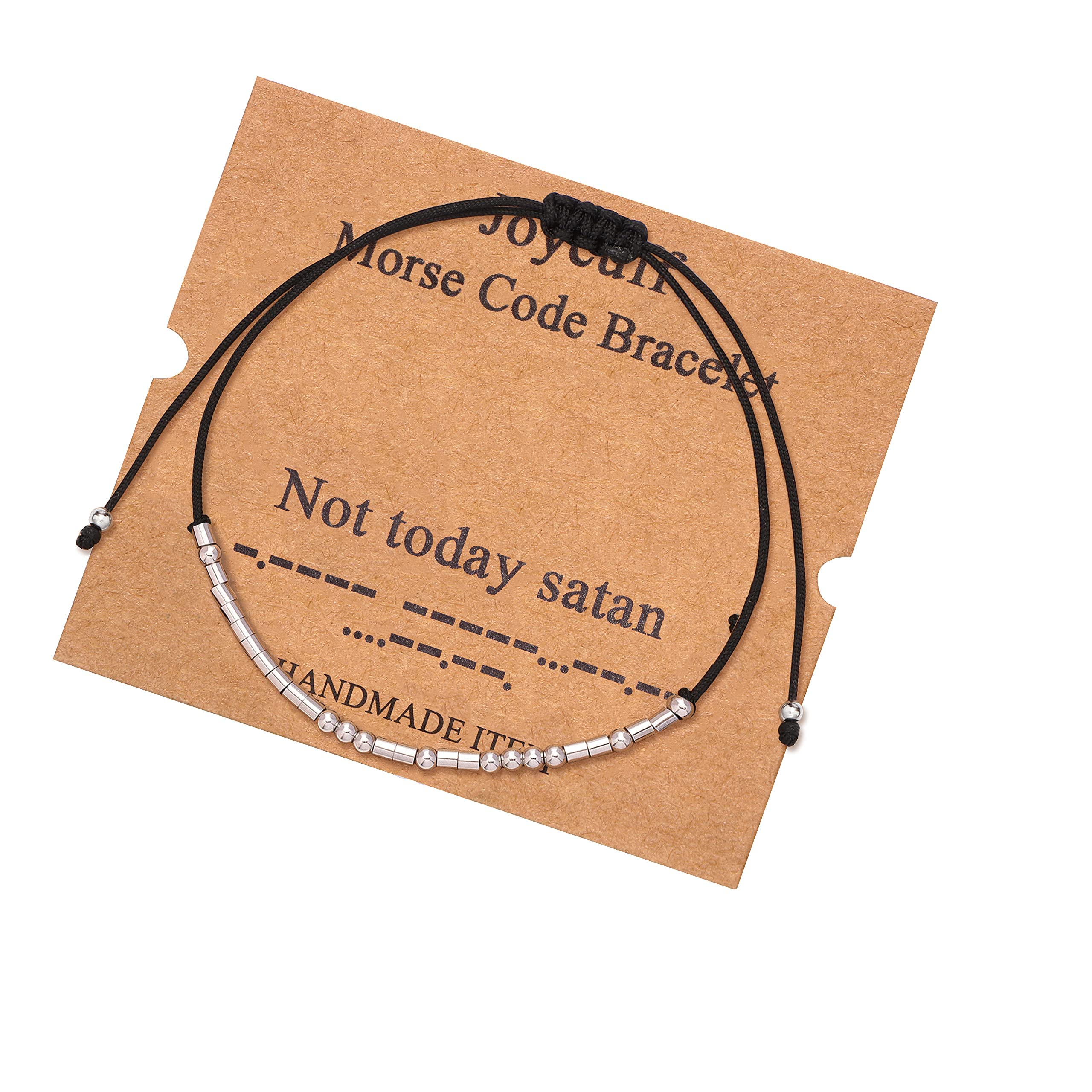 JoycuFF Morse Code Bracelets for Women Gifts for