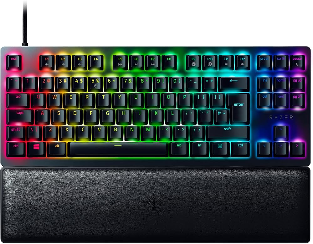 Razer Huntsman V2 Tenkeyless Red Switch Optical Keyboard UK Layout Black
