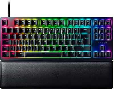 Razer Huntsman V2 Tenkeyless Red Switch Optical Keyboard UK Layout Black