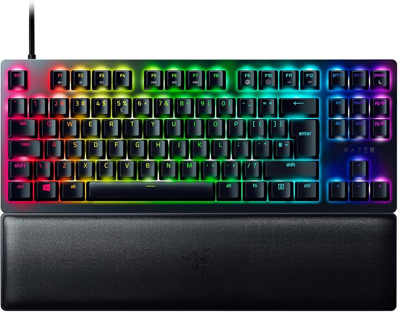 Razer Huntsman V2 Tenkeyless Red Switch Optical Keyboard UK Layout Black