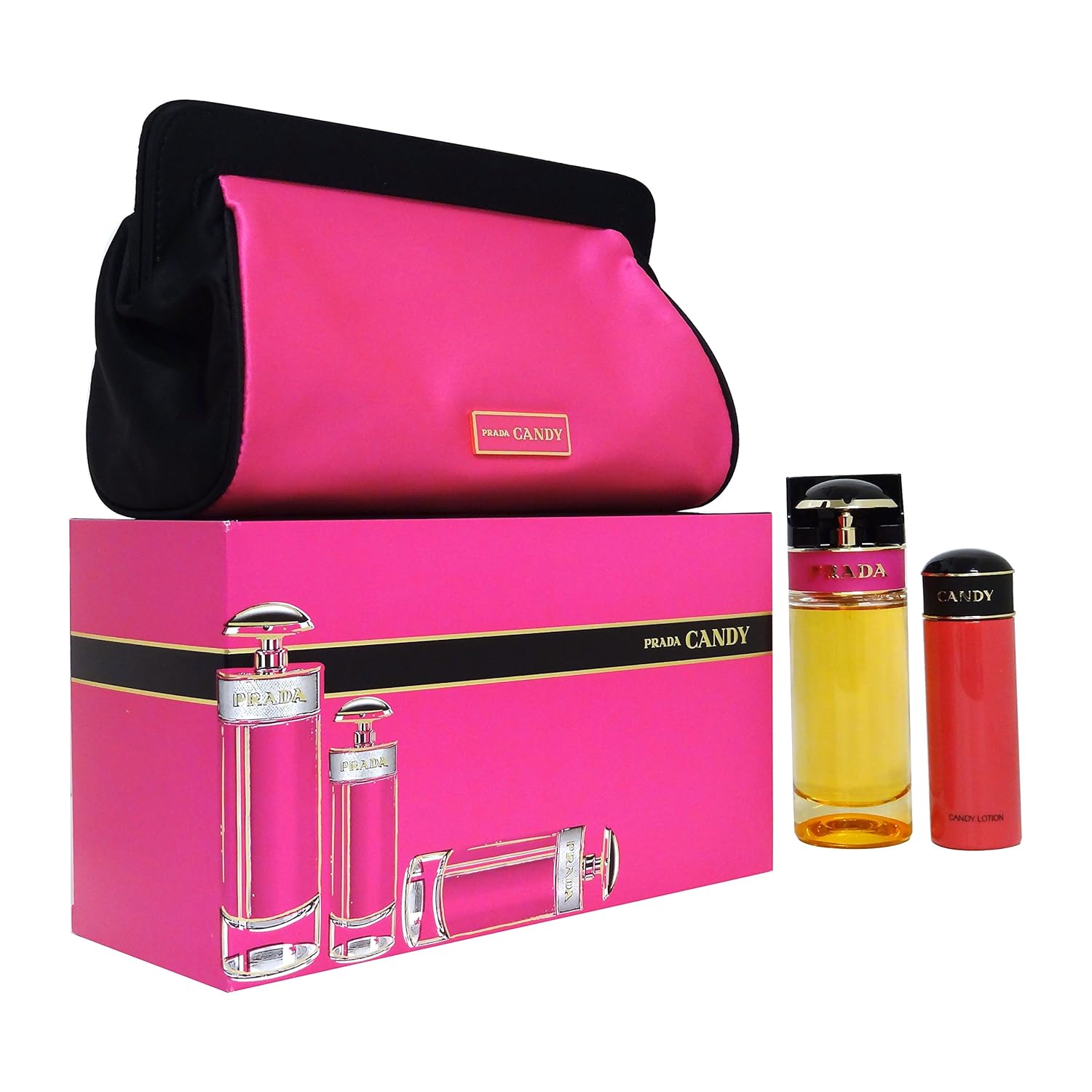 Prada Prada Candy Gift Set 80ml EDP + 75ml Body Lotion + Beauty Pouch